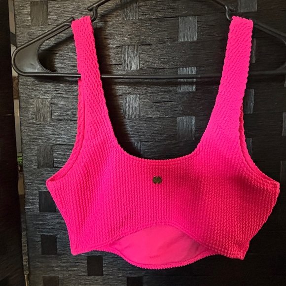 Billabong Hot Pink Textured Top - Picture 2 of 3